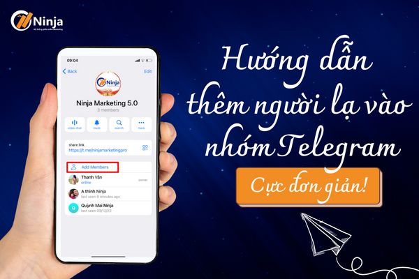 cách thêm người lạ vào nhóm Telegram dễ dàng