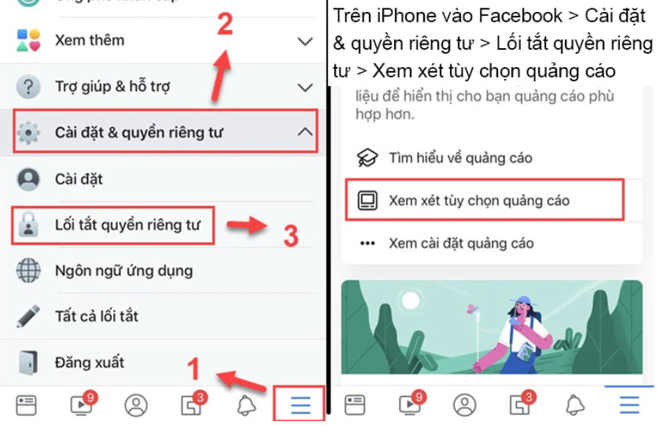 "Xem xét tùy chọn quảng cáo"