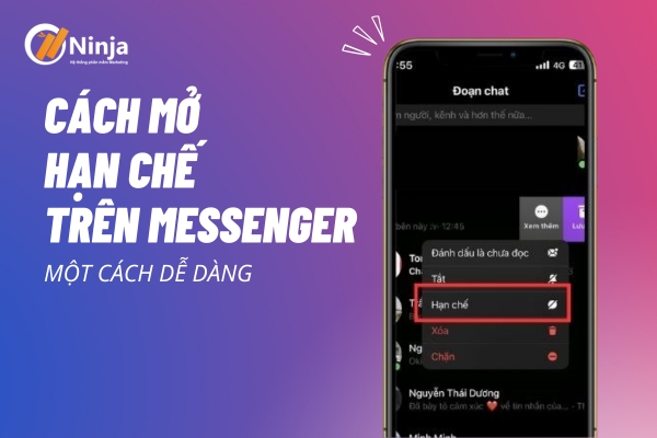 Cách mở hạn chế trên messenger một cách dễ dàng