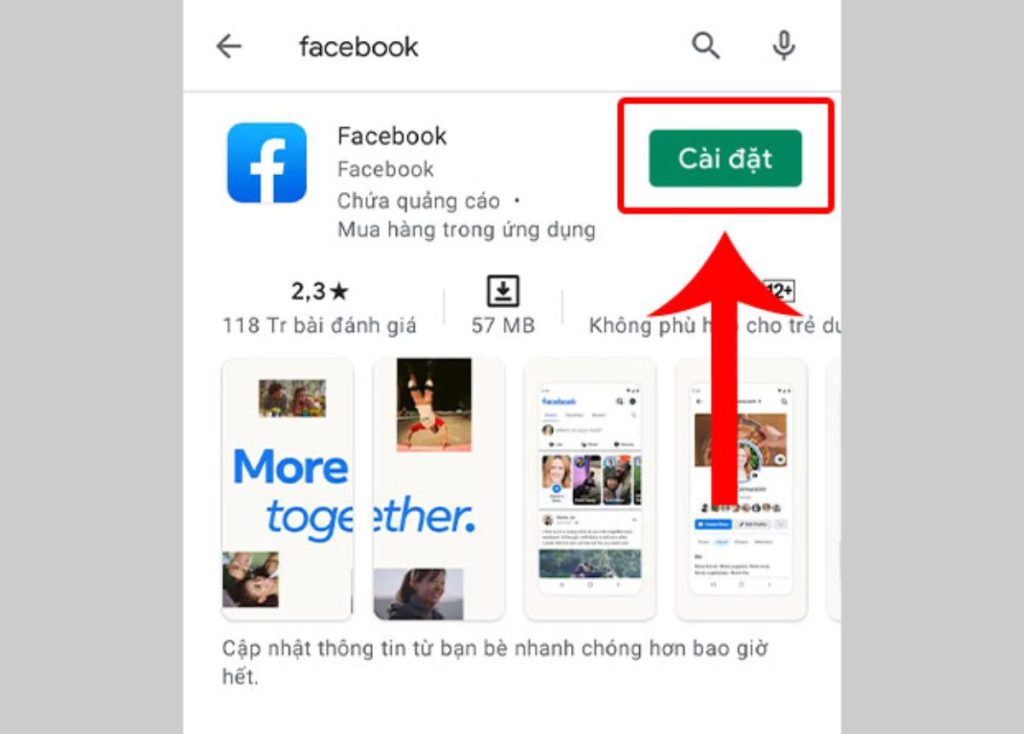 Gỡ và cài đặt lại ứng dụng Facebook